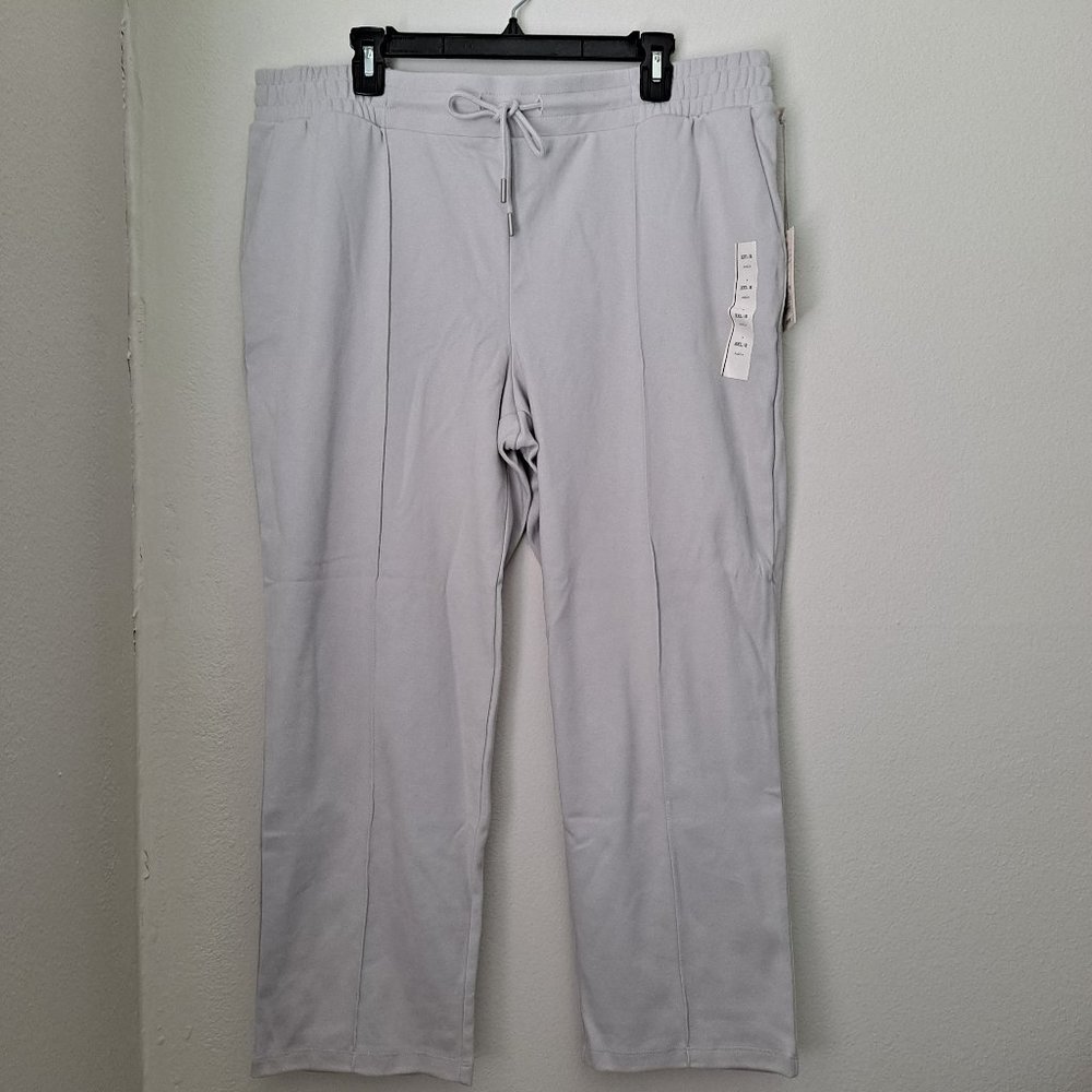 A New Day grey pull on knit ankle pants